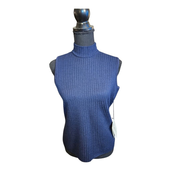 St. John Knit Top, Size S, Navy - Picture 13 of 14